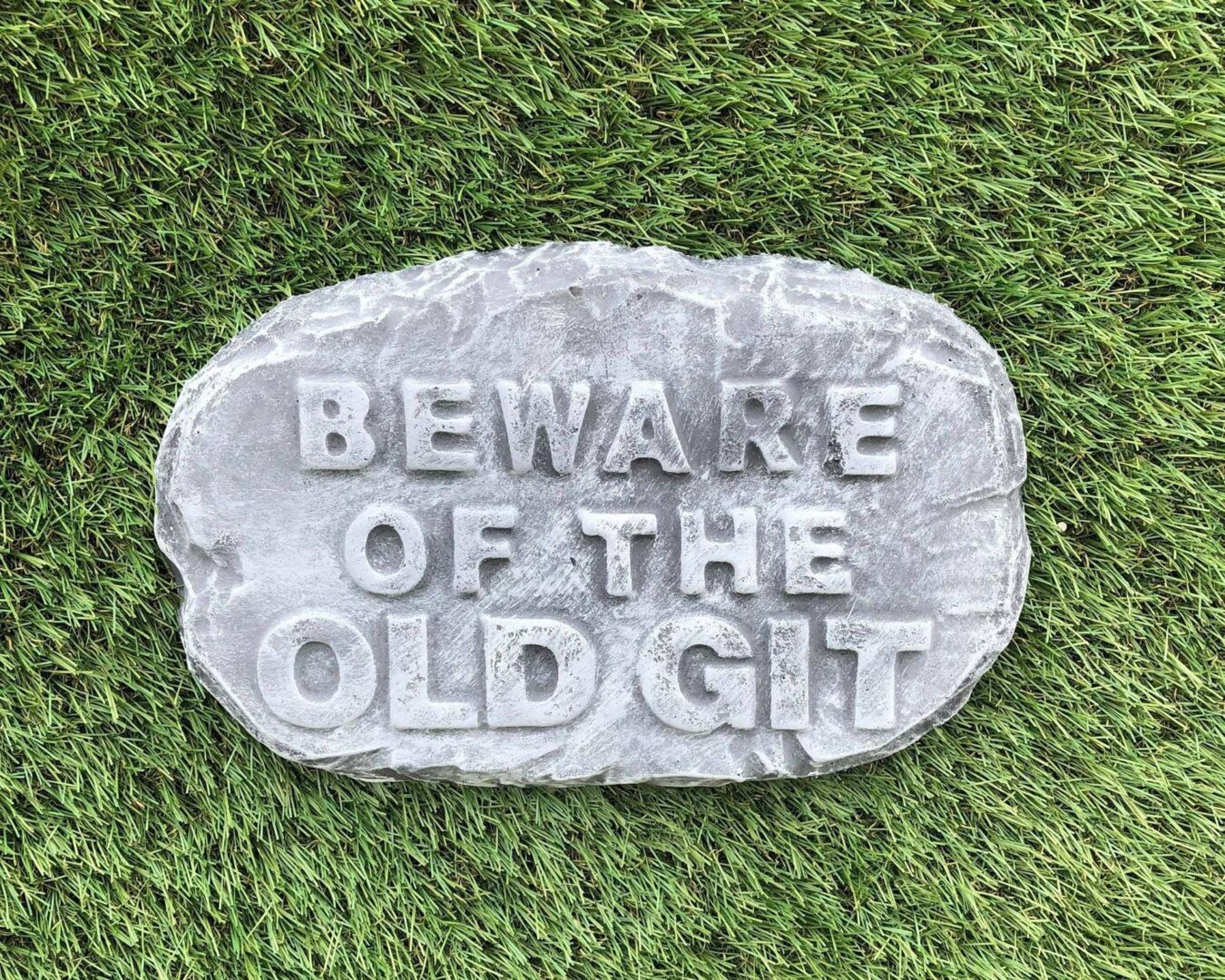 Beware Of The Old Git Concrete Garden Ornament
