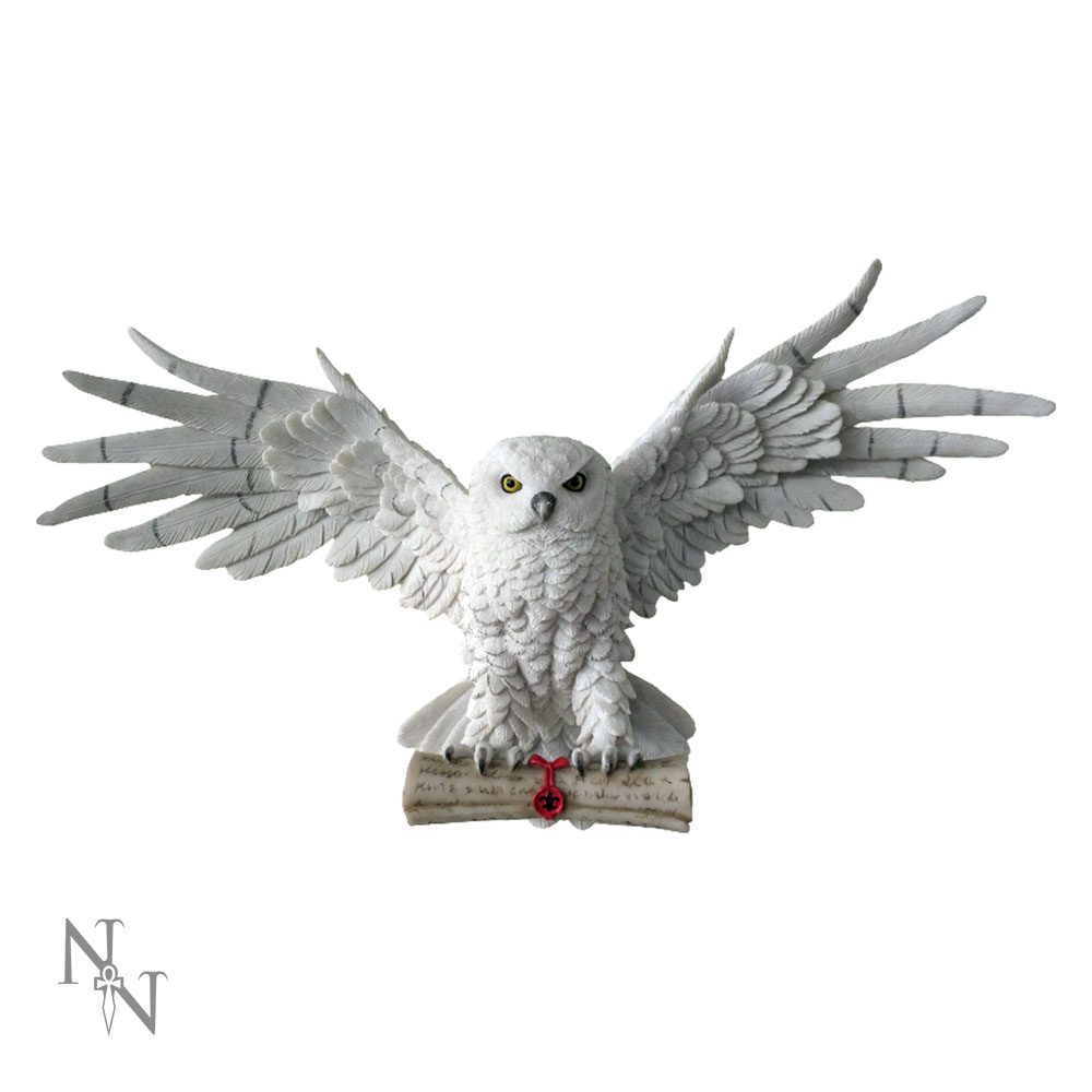 The Emissary magical owl wall-mounted art figurine