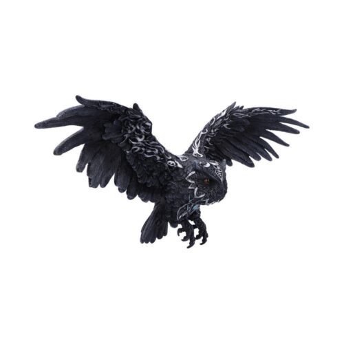 Dark Feather Owl Wall Plaque 55cm
