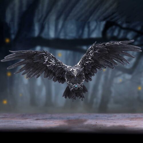 Dark Feather Owl Wall Plaque 55cm